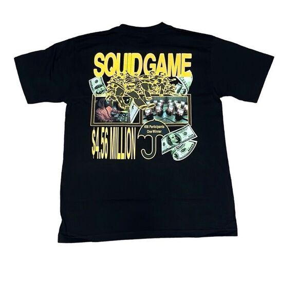 Market Netflix X Pacsun Mens Medium Black Squid Game Graphic Cotton Tshirt NEW - Picture 2 of 4